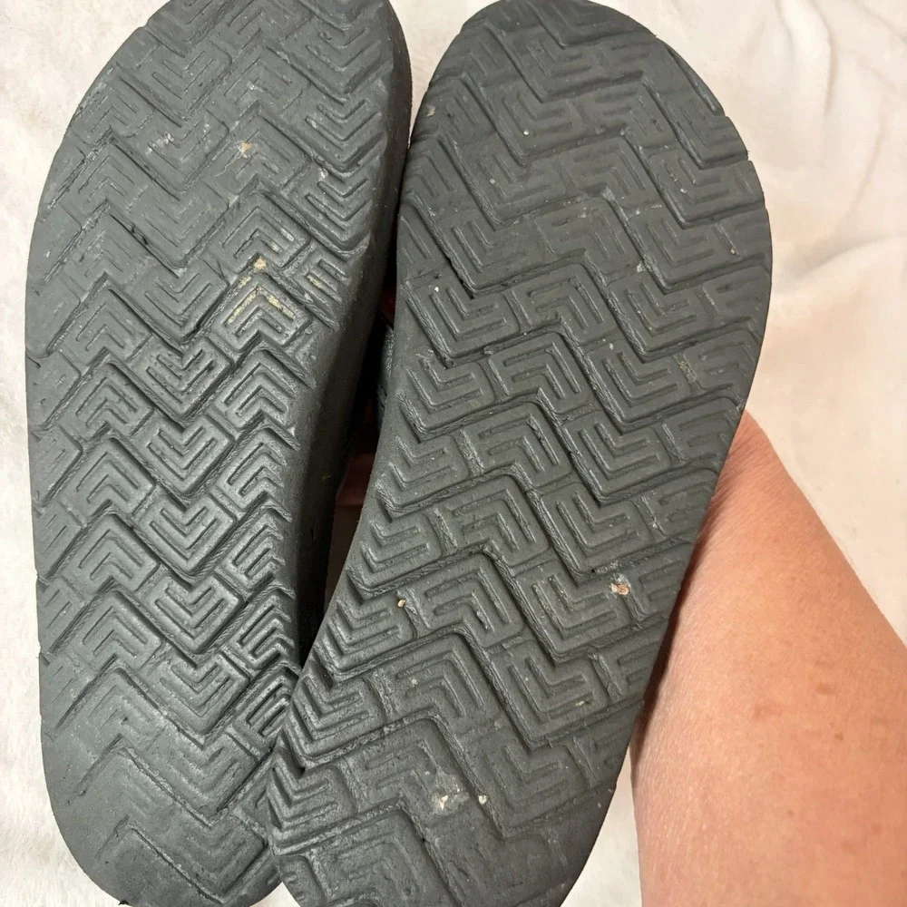 Teva Men's Mush Flip Flop Sandals‎ Black Size 8 S/N 6016 Lightweight Flexible